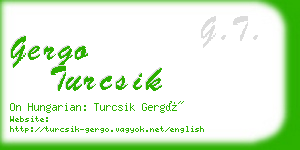 gergo turcsik business card